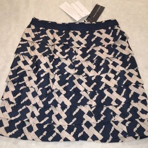 FRENCH CONNECTION  RABARI SILK TIERED SKIRT